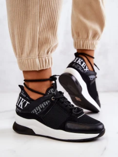 Sportovní Boty Tenisky Na Klínu Černá Lorey