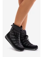 Dámské šněrovací boty do sněhu Progress model 21677045 Černé - Boto