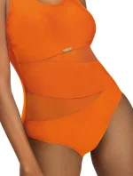 Dámské jednodílné plavky Fashion Sport S36-27 oranžové - Self