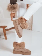 Dámské sněhule s kožešinou béžové Dstreet model 21992118 - FashionStreet