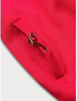 Dlouhá červená dámská mikina model 21291993 - LHD