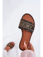 Dámské Pantofle Na Plochém Podpatku Se Černé model 21687321 - Boto Dámské Pantofle Na Plochém Podpatku Se Černé model 21687321 - Boto