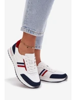 Dámské kožené sportovní boty modré model 21708095 - EVENTO Dámské kožené sportovní boty modré model 21708095 - EVENTO