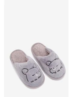 Dětské bačkory s kožíškem – modré Norene