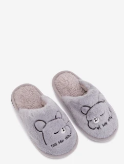 Dětské bačkory s kožíškem – modré Norene