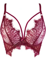 Dámská podprsenka Vínová model 19341939 - Axami Dámská podprsenka Vínová model 19341939 - Axami