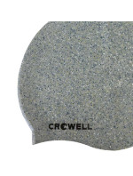 Crowell Recycling Pearl silikonová plavecká čepice stříbrné barvy.2