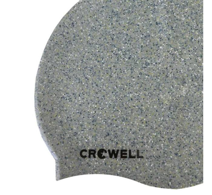 Crowell Recycling Pearl silikonová plavecká čepice stříbrné barvy.2