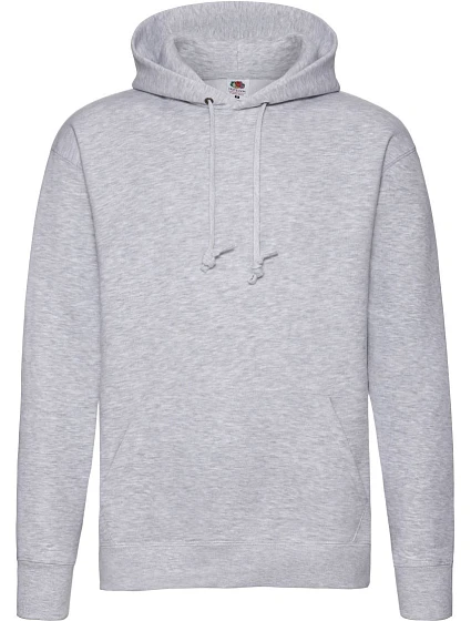 Fruit of the Loom Premium Hooded Sweat Pánská mikina s kapucí 16.2152 heather grey Fruit of the Loom Premium Hooded Sweat Pánská mikina s kapucí 16.2152 heather grey