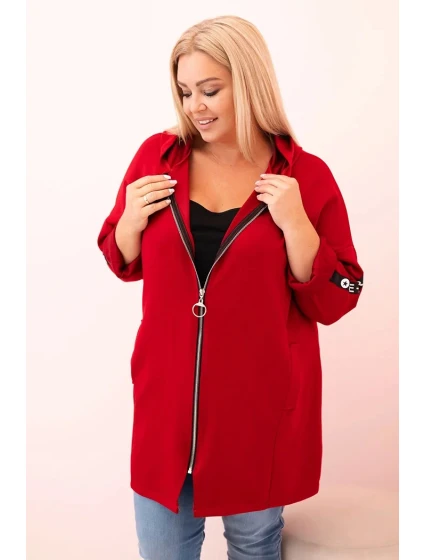 Dámská mikina s ozdobnými rukávy černá masełkowa