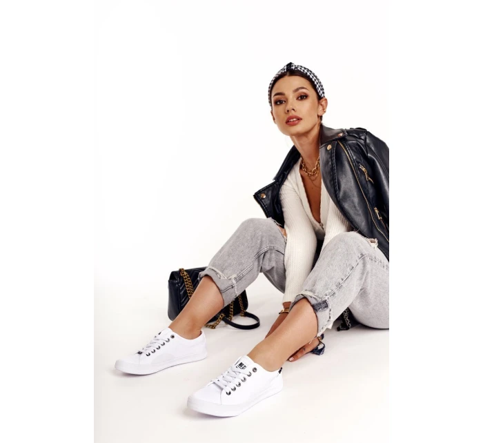 Dámské Tenisky BIG STAR model 21546330 Bíle - Big Star Shoes Dámské Tenisky BIG STAR model 21546330 Bíle - Big Star Shoes