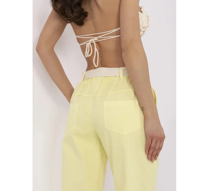 Kalhoty DHJ SP 20506.79 světle žluté