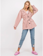 Dámský kabát EM EN 5422.22P světle růžový
