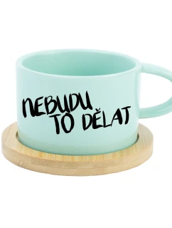 NEBUDU TO DĚLAT - mint hrníček makronka 200 ml