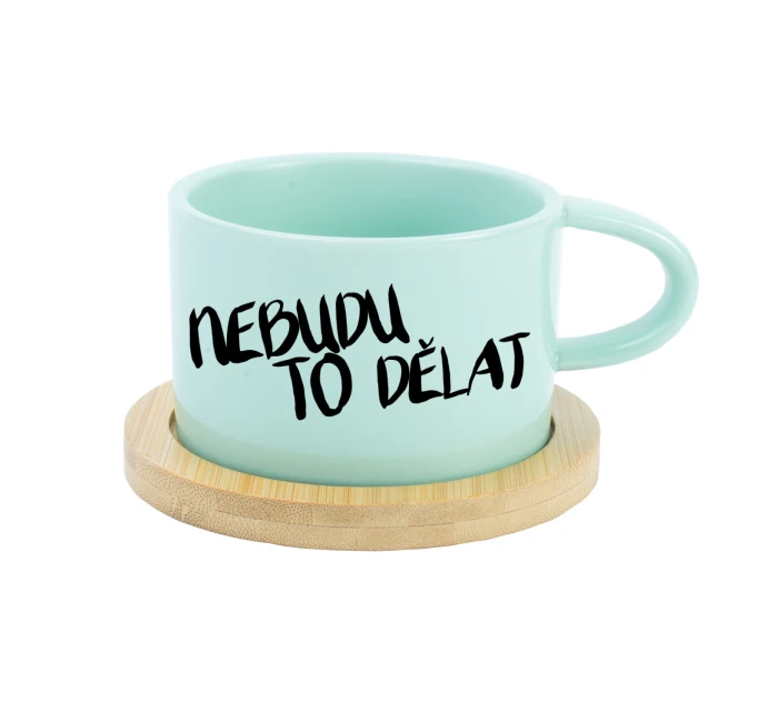 NEBUDU TO DĚLAT - mint hrníček makronka 200 ml NEBUDU TO DĚLAT - mint hrníček makronka 200 ml