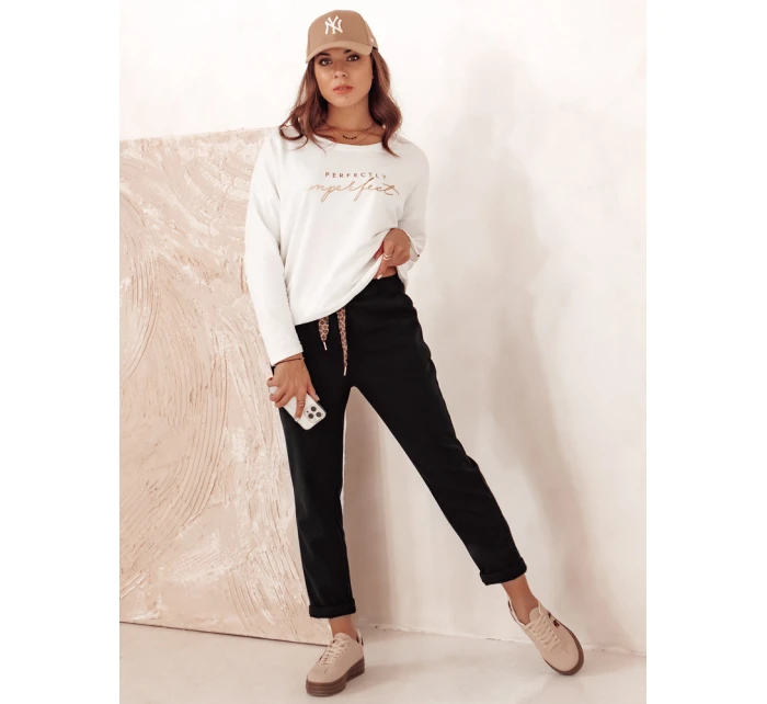 Dámské kalhoty COMFYSTY černé FashionStreet UY2296