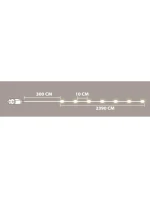 DRÁTĚNÉ SVĚTLO GIRLANDA 240 VEDLO STUDENÁ BÍLÁ