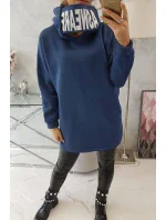 Zateplená mikina s kapucí z džínoviny