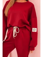 Komplet mikina + kalhoty máslově švestková Komplet mikina + kalhoty máslově švestková