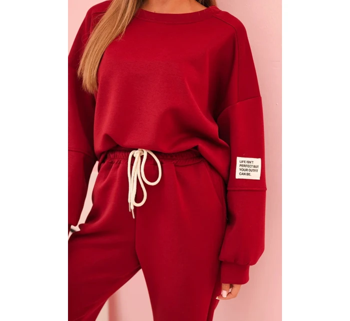 Komplet mikina + kalhoty máslově švestková Komplet mikina + kalhoty máslově švestková