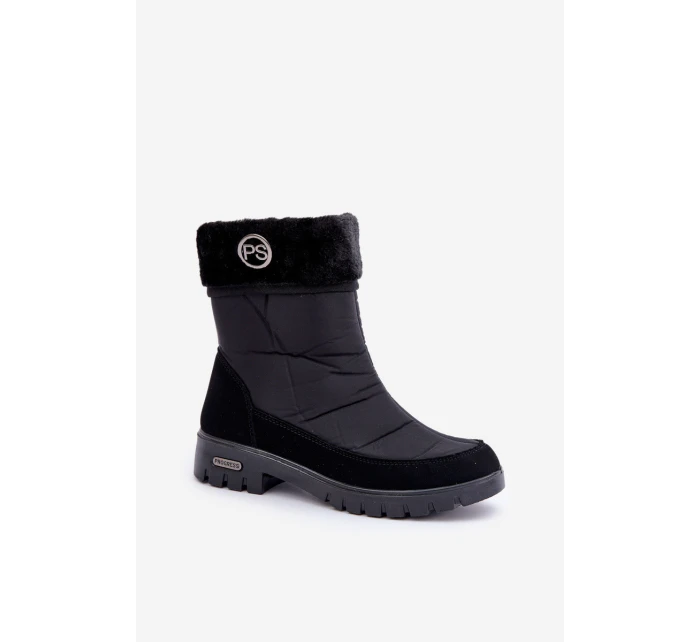 Dámské Módní zateplené sněhule Progress model 21602424 Černé - Boto Dámské Módní zateplené sněhule Progress model 21602424 Černé - Boto