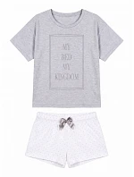 Pyžamo Kingdom Short Dots & Grey - Aruelle