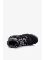 Semišové Zateplené Pánské Trappery Big Star HI-POLY SYSTEM Černé