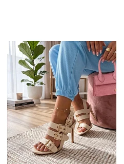 Sandály na podpatku  model 227278 Solea