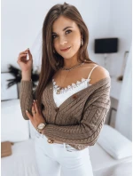 Dámský svetr beige Dstreet model 21967028 - FashionStreet