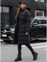 Dámská zimní dlouhá prošívaná bunda FABWARM černá FashionStreet TY4620
