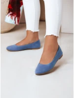 Dámské semišové baleríny MINIMALL modré FashionStreet ZY0671