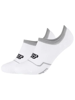Skechers 2PPK Cushioned Footy Socks SK44011-1000 White 43-46