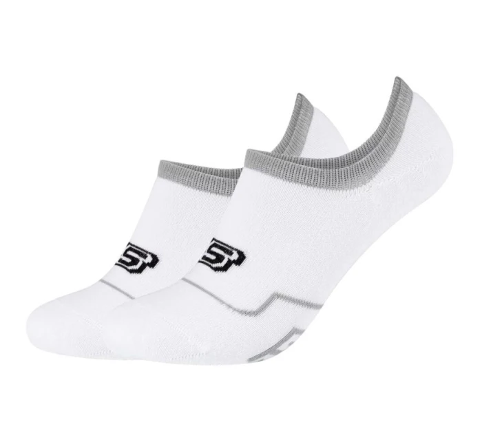Skechers 2PPK Cushioned Footy Socks SK44011-1000 White 43-46 Skechers 2PPK Cushioned Footy Socks SK44011-1000 White 43-46