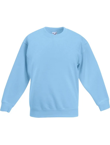 Fruit of the Loom Classic Kids Set-In Sweat Dětská mikina 16.2041 sky blue Fruit of the Loom Classic Kids Set-In Sweat Dětská mikina 16.2041 sky blue