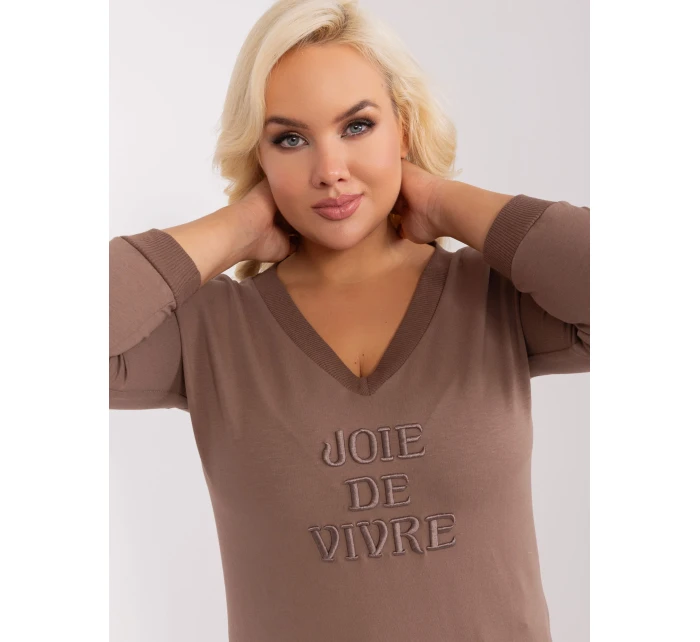 Bluzka RV BZ model 18965295 brązowy - FPrice Bluzka RV BZ model 18965295 brązowy - FPrice