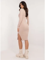 Šaty RV SK model 20619127 béžové - FPrice Šaty RV SK model 20619127 béžové - FPrice