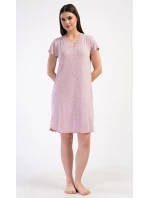 Dámská noční košile s krátkým rukávem model 21290625 - Vienetta Dámská noční košile s krátkým rukávem model 21290625 - Vienetta