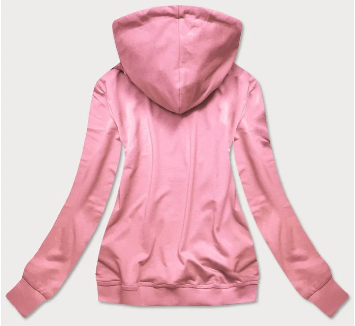 Dámská sportovní mikina ve špinavě růžové barvě s kapucí model 16150032 - Ambitionfly Dámská sportovní mikina ve špinavě růžové barvě s kapucí model 16150032 - Ambitionfly