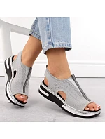 Pohodlné nazouvací sandály W model 22050723 - Rieker Pohodlné nazouvací sandály W model 22050723 - Rieker