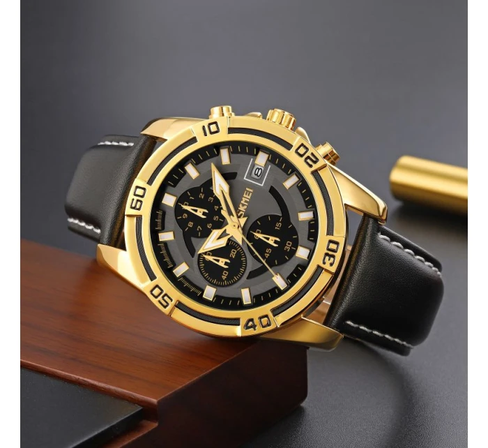 Pánské hodinky Skmei 9156GDBK + BOX Pánské hodinky Skmei 9156GDBK + BOX