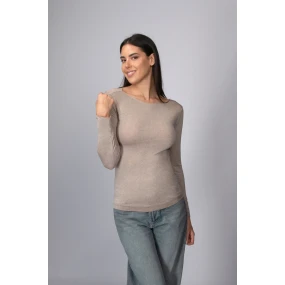 Dámský svetřík s výstřihem s příměsí kašmíru Intimidea Barva: Dámský svetřík s výstřihem s příměsí kašmíru Intimidea Barva: