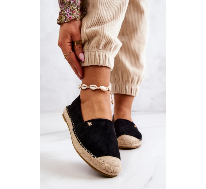 Dámské semišové espadrilky Černá model 21578460 - EVENTO Dámské semišové espadrilky Černá model 21578460 - EVENTO