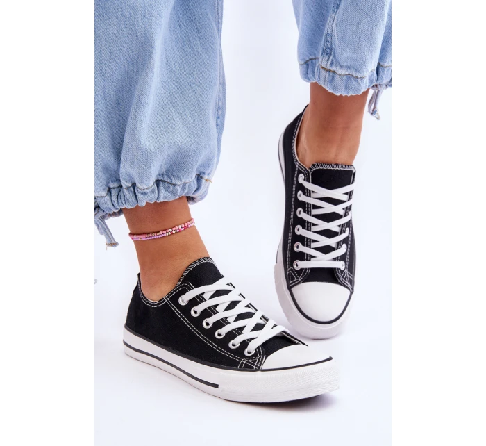 Klasické nízké dámské tenisky Černá Vegas