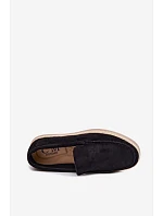 Mokasyny Espadryle Pánské Černé Rexton