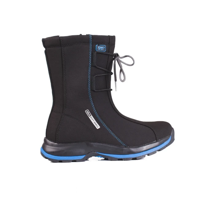 Komfortní trekingové boty černé dámské bez podpatku Komfortní trekingové boty černé dámské bez podpatku