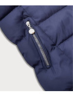 Tmavě modrá péřová dámská vesta model 17658248 - J.STYLE