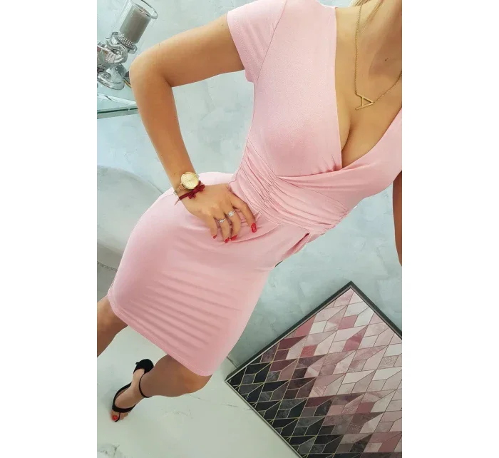 8310 Šaty pudrově růžové