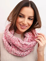 Dámský pletený měkký zimní komin KN25 světle růžová