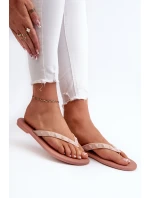 Ploché Dámské Žabky  Růžové model 21661938 - Zaxy