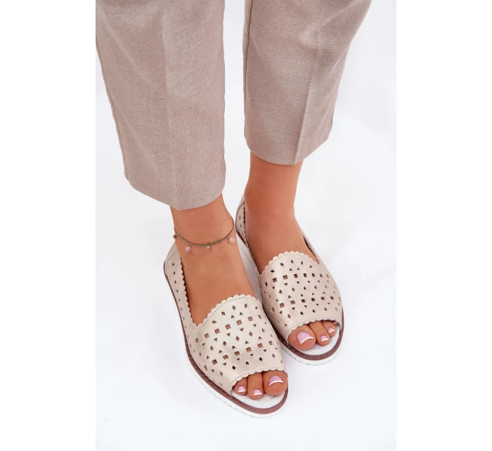 Kožené Baletky S   Béžové model 21691635 - S.Barski